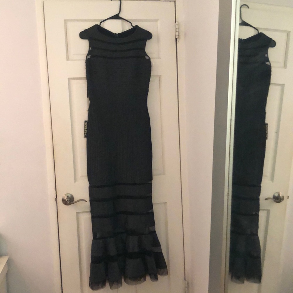 Tadashi Shoji Grey Gown